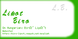 lipot biro business card