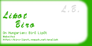 lipot biro business card